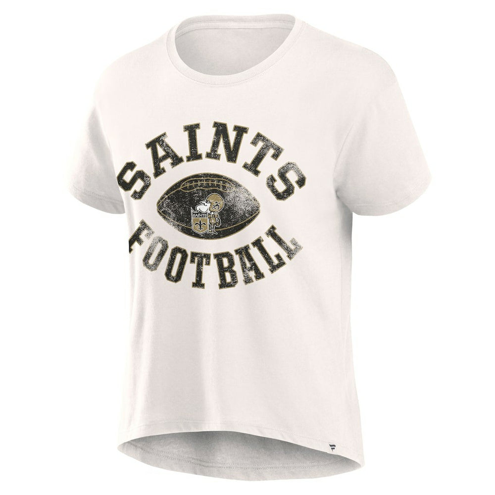 New Orleans Saints Women's Football Home Fashion T-Shirt Cream - Fanatics