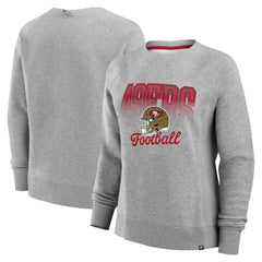 San Francisco 49ers Women's Hit Hard Fleece Pullover Sweatshirt Heather Gray - Fanatics