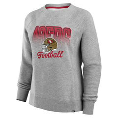 San Francisco 49ers Women's Hit Hard Fleece Pullover Sweatshirt Heather Gray - Fanatics