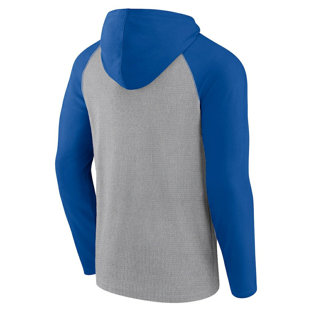 Dallas Cowboys Under Center Long Sleeve Hoodie T-Shirt Silver/Navy - Fanatics