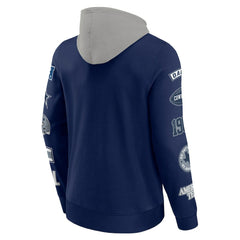 Dallas Cowboys Patched Out Pullover Hoodie Navy/Silver - Fanatics