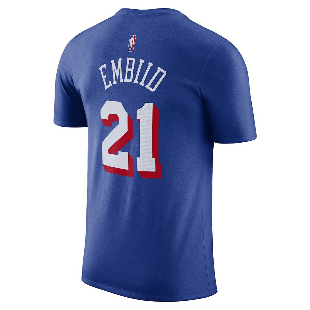 Nike - Joel Embiid Philadelphia 76ers Name & Number T-Shirt - Royal
