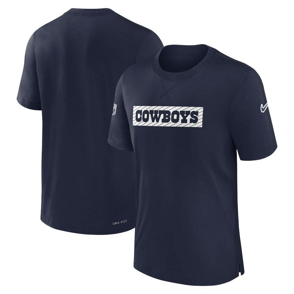 Dallas Cowboys 2024/25 Sideline Player Tri-Blend Performance T-Shirt Navy - Nike