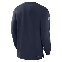Dallas Cowboys 2024/25 Sideline Player Tri-Blend Performance Long Sleeve T-Shirt Navy - Nike