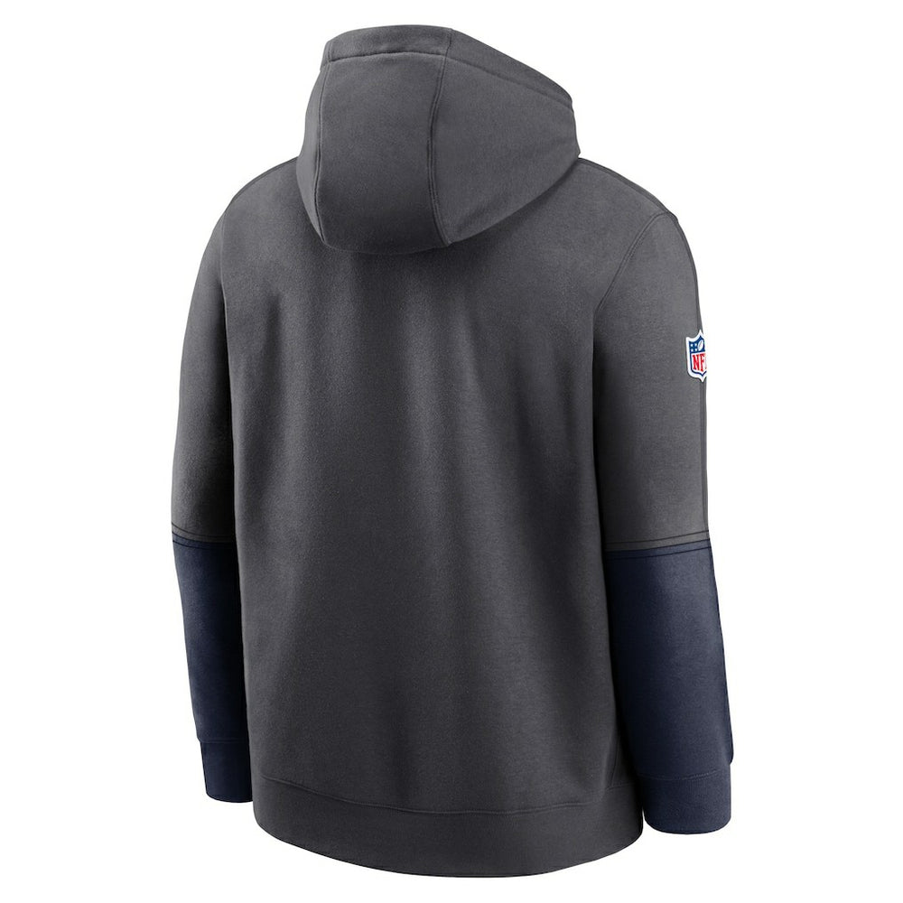 Dallas Cowboys 2024 Sideline Club Pullover Hoodie Charcoal - Nike