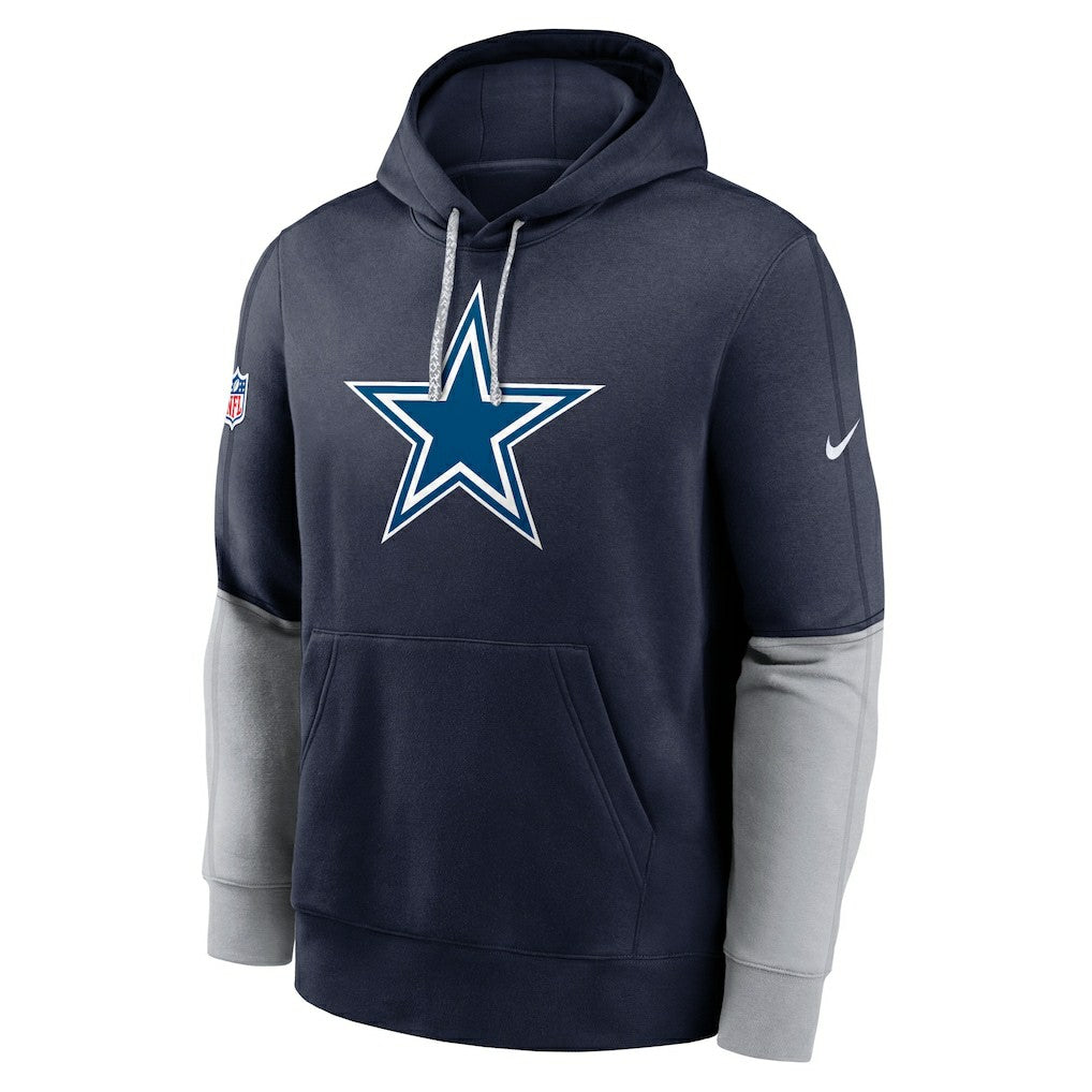 Dallas Cowboys 2024 Sideline Club Pullover Hoodie Navy - Nike