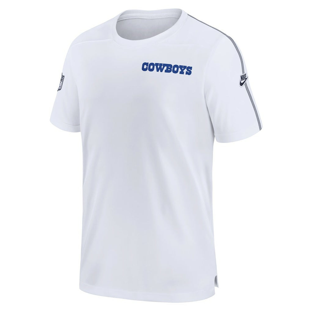 Dallas Cowboys 2024 Sideline Coach UV Performance T-Shirt White - Nike