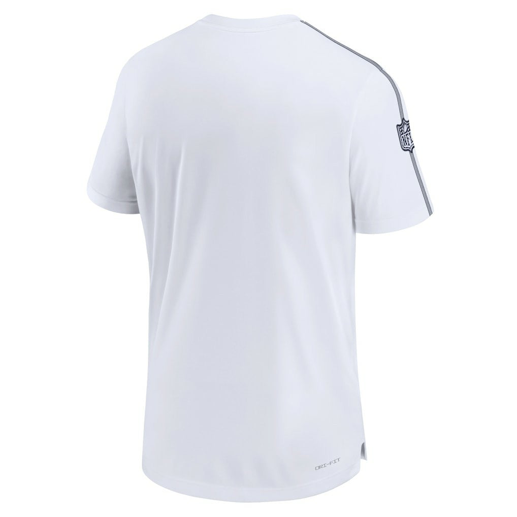 Dallas Cowboys 2024 Sideline Coach UV Performance T-Shirt White - Nike