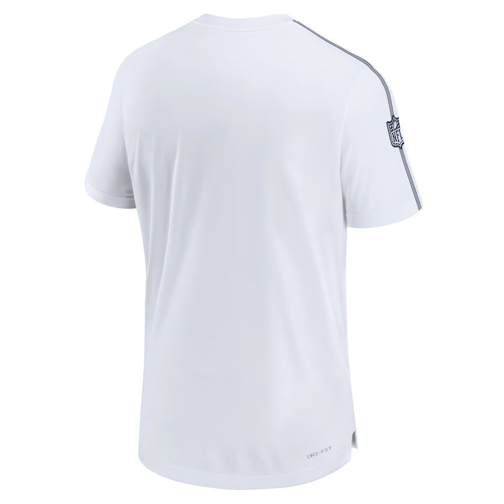 Dallas Cowboys 2024 Sideline Coach UV Performance T-Shirt White - Nike