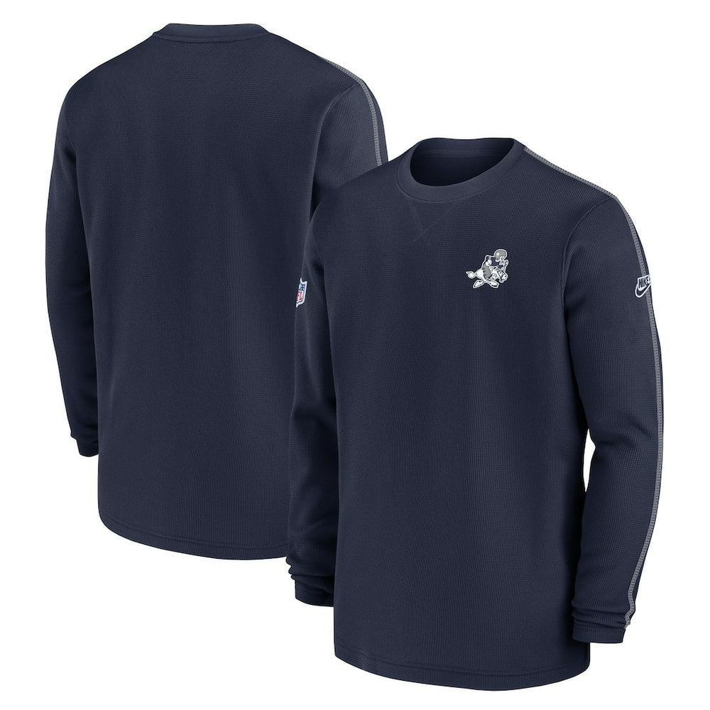 Dallas Cowboys 2024 Sideline Coach Vintage Pullover Sweatshirt Navy - Nike
