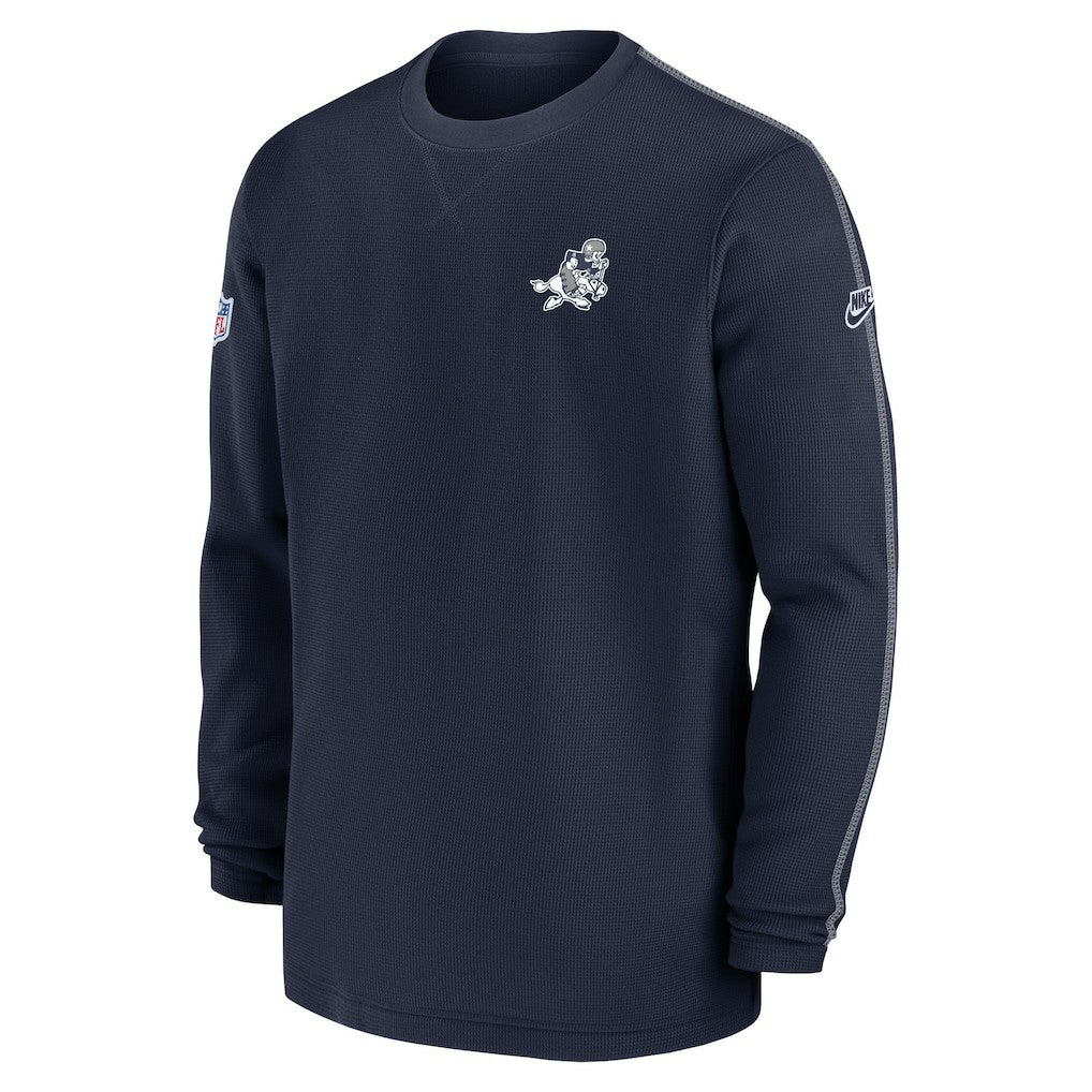 Dallas Cowboys 2024 Sideline Coach Vintage Pullover Sweatshirt Navy - Nike