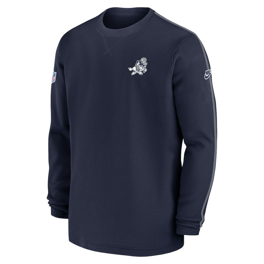 Dallas Cowboys 2024 Sideline Coach Vintage Pullover Sweatshirt Navy - Nike