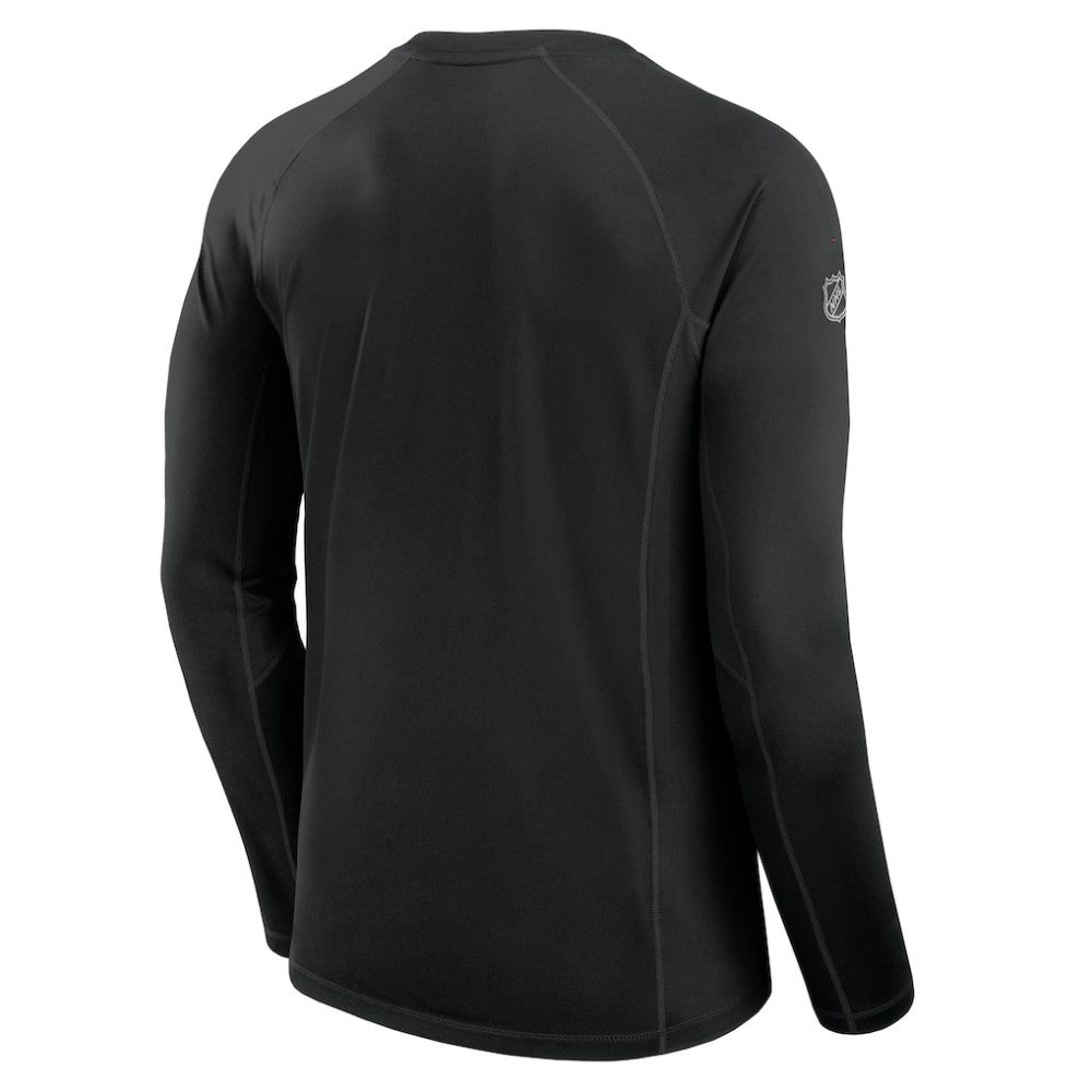 Chicago Blackhawks Fanatics Authentic Pro Rink Tech Long Sleeve T-Shirt Black