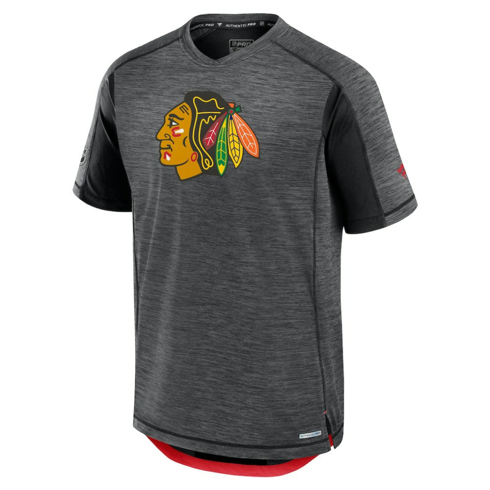 Chicago Blackhawks Fanatics Authentic Pro Rink Tech T-Shirt Black