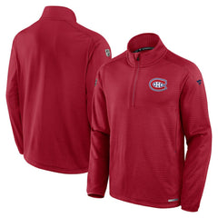 Montreal Canadiens - Fanatics Authentic Pro Rink Quarter-Zip Jacket Red