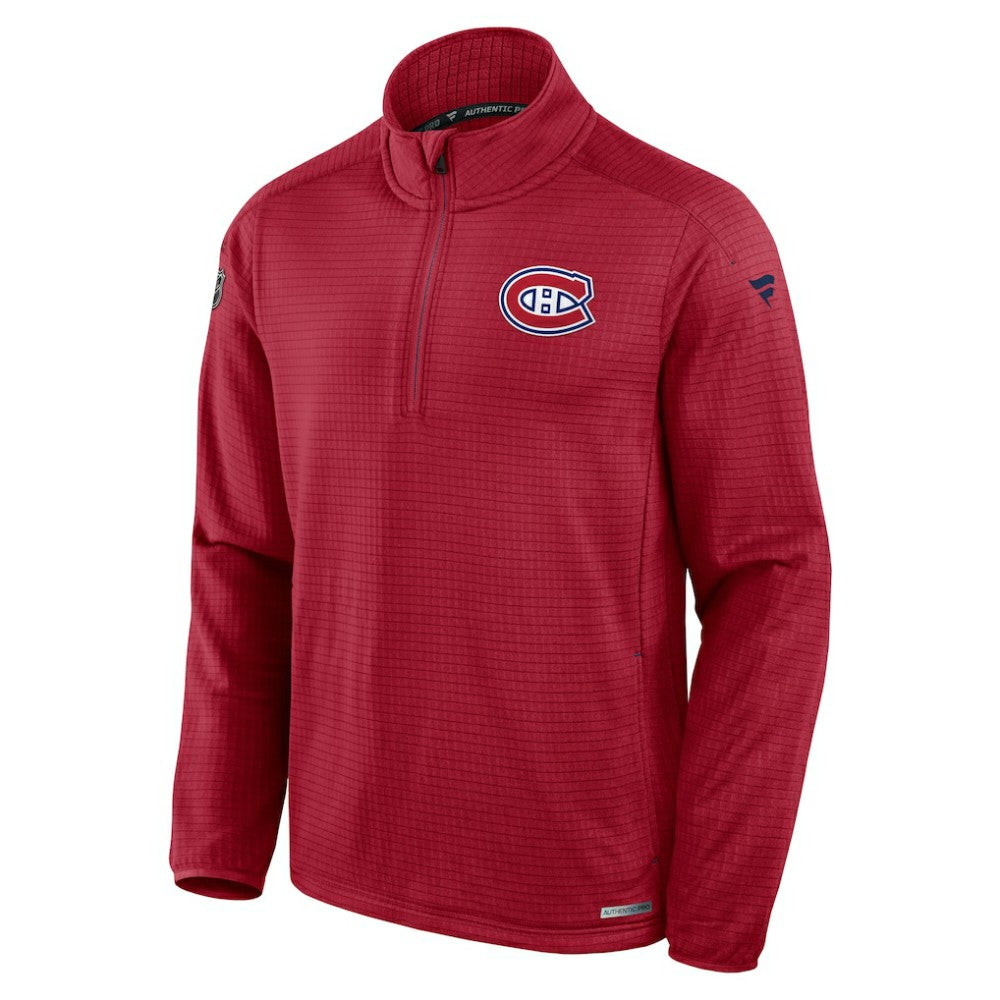 Montreal Canadiens - Fanatics Authentic Pro Rink Quarter-Zip Jacket Red