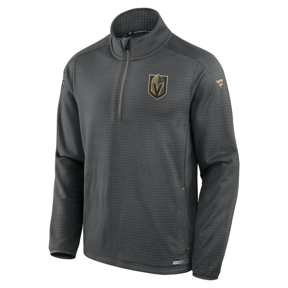 Vegas Golden Knights Fanatics Authentic Pro Rink Quarter-Zip Jacket Gray