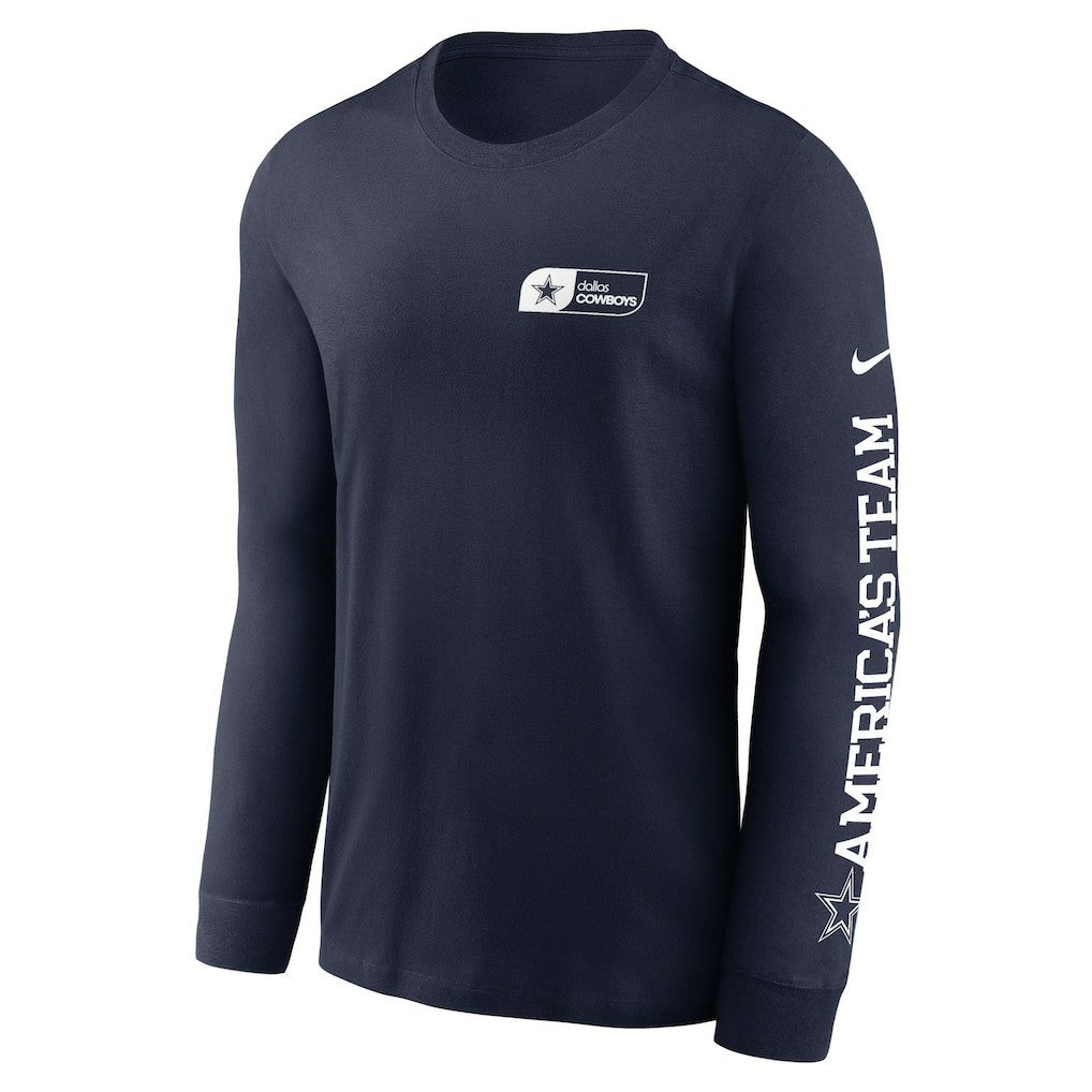 Dallas Cowboys America's Team Essential Long Sleeve T-Shirt Navy - Nike