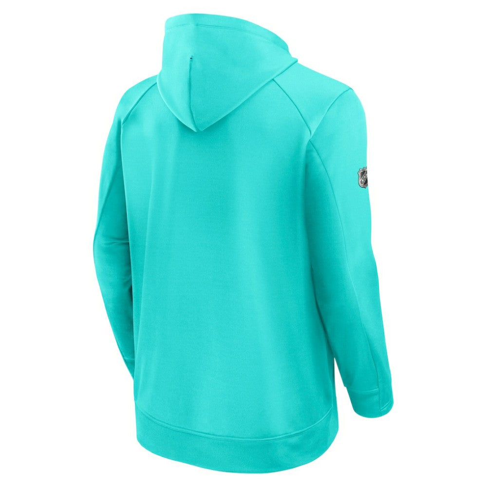 Seattle Kraken Fanatics Authentic Pro Rink Fleece Pullover Hoodie Blue
