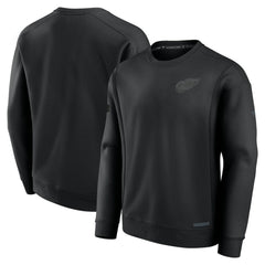 Detroit Red Wings - Fanatics Authentic Pro Road Fleece Pullover Sweatshirt Black