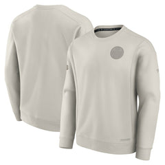 Edmonton Oilers - Fanatics Authentic Pro Road Fleece Pullover Sweatshirt Cream