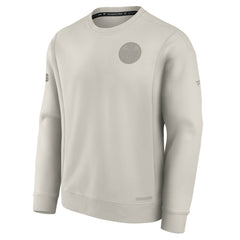 Edmonton Oilers - Fanatics Authentic Pro Road Fleece Pullover Sweatshirt Cream