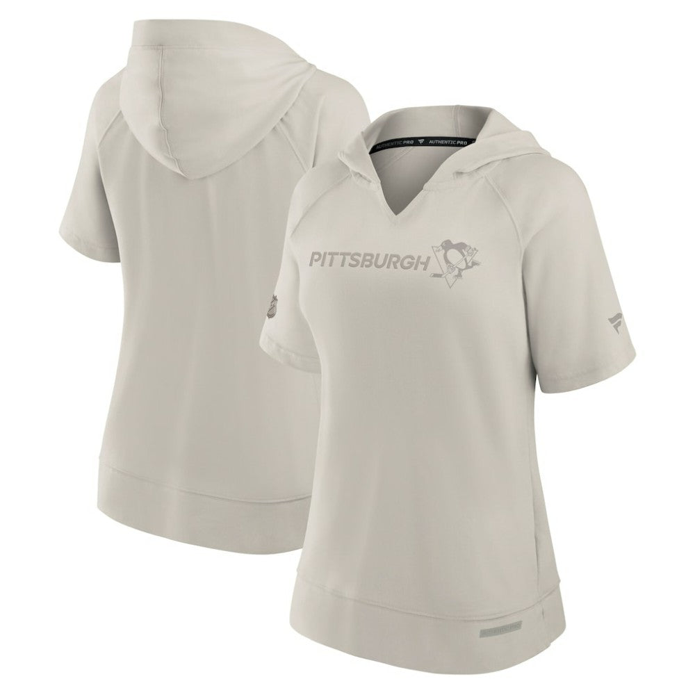 Pittsburgh Penguins Fanatics Women's Authentic Pro Road Fashion Top Cream