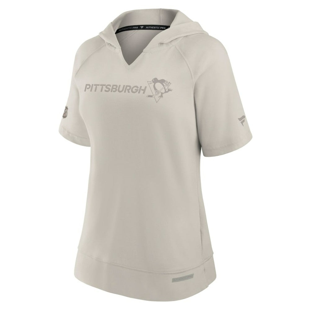 Pittsburgh Penguins Fanatics Women's Authentic Pro Road Fashion Top Cream