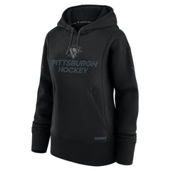 Pittsburgh Penguins Fanatics Women's Authentic Pro Road Pullover Hoodie Black