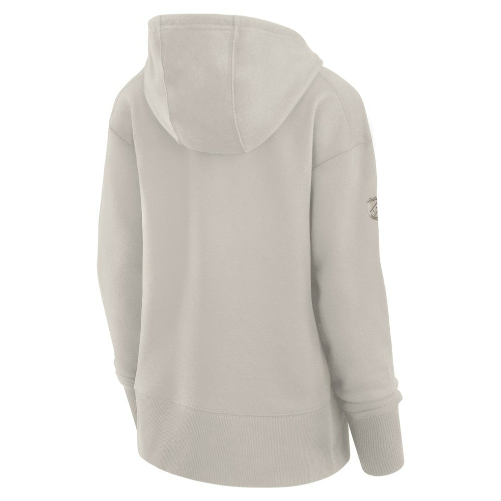 Detroit Red Wings - Fanatics Women's Authentic Pro Road Pullover Hoodie Cream