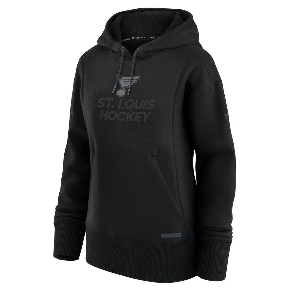 St. Louis Blues - Fanatics Women's Authentic Pro Road Pullover Hoodie Black