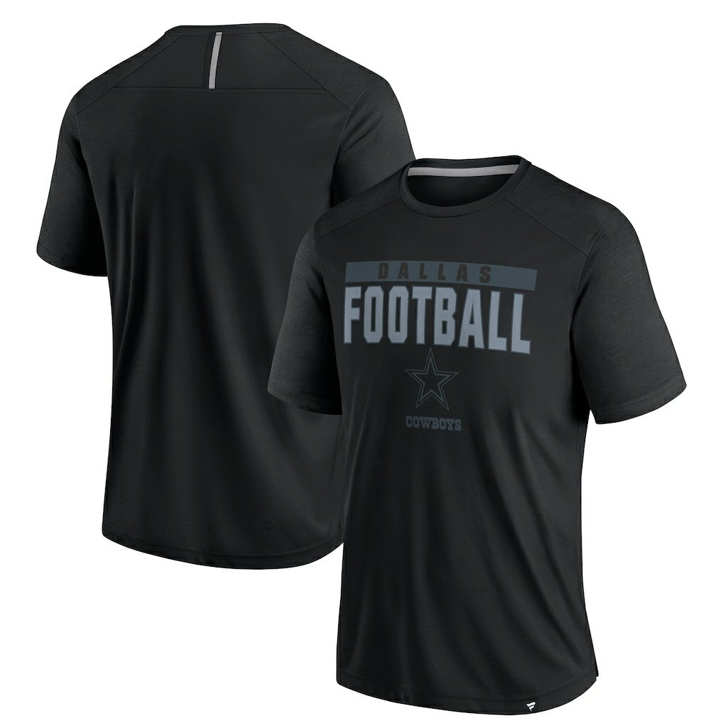 Dallas Cowboys Defender Blackout T-Shirt Black - Fanatics