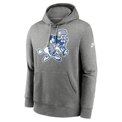 Dallas Cowboys Rewind Retro Joe Club Pullover Hoodie Heather Charcoal - Nike