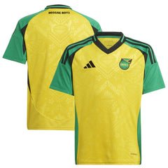 Adidas Jamaica National Team Youth 2024 Home Replica Jerseys - Yellow