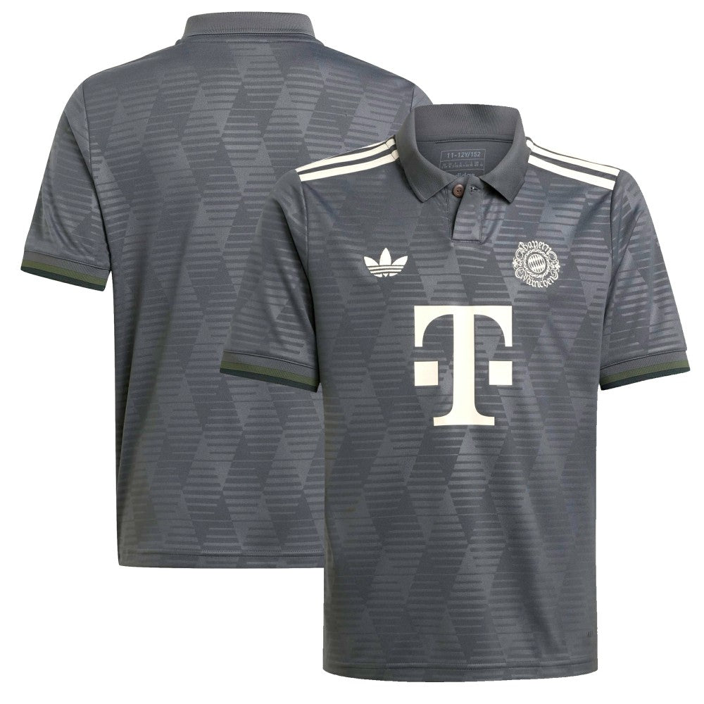 Adidas Bayern Munich Youth 2024/25 Wiesn Replica Jerseys - Gray