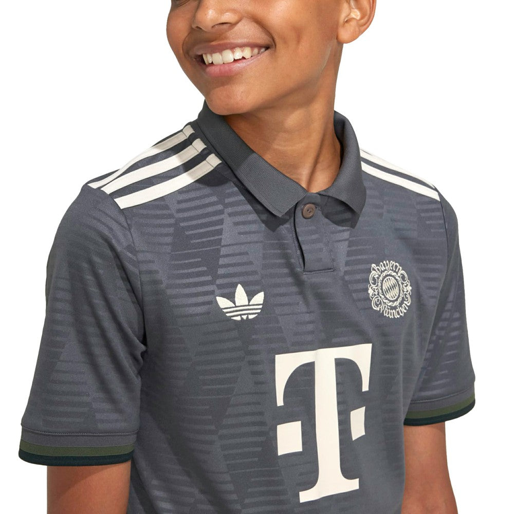 Adidas Bayern Munich Youth 2024/25 Wiesn Replica Jerseys - Gray