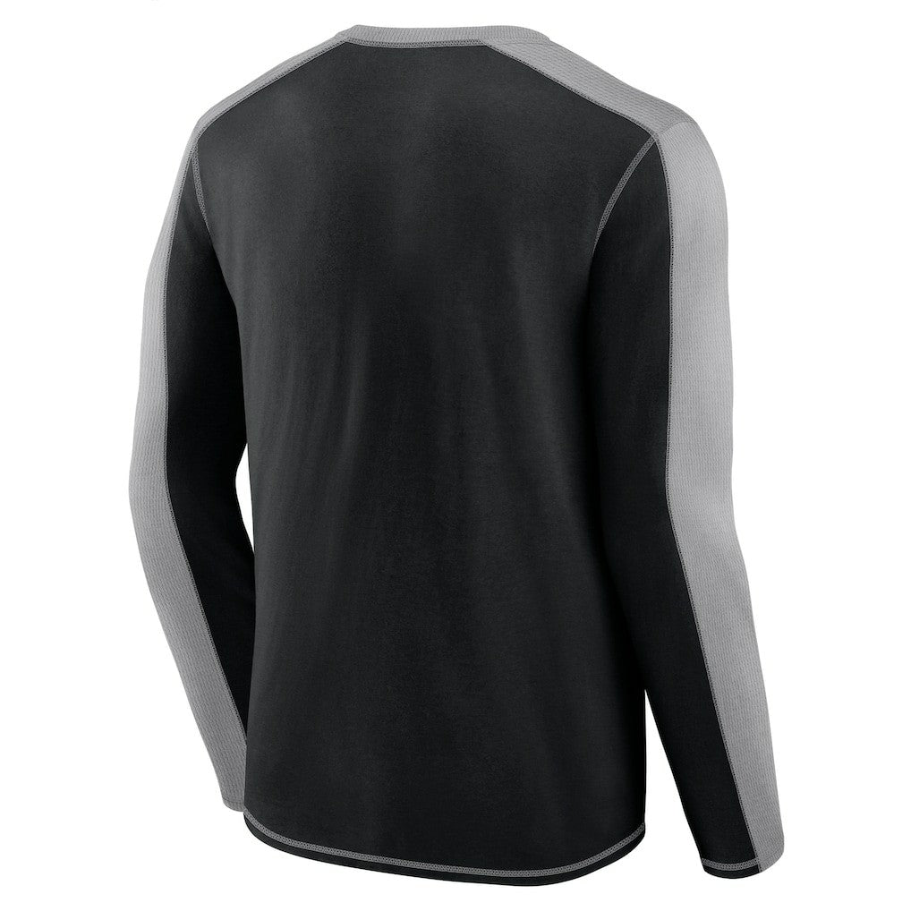 Pittsburgh Steelers Behind the Line Long Sleeve T-Shirt Black/Gray - Fanatics