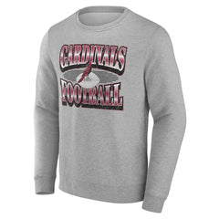 Arizona Cardinals Chance Throwback Fleece Pullover Sweatshirt Heather Gray - Fanatics