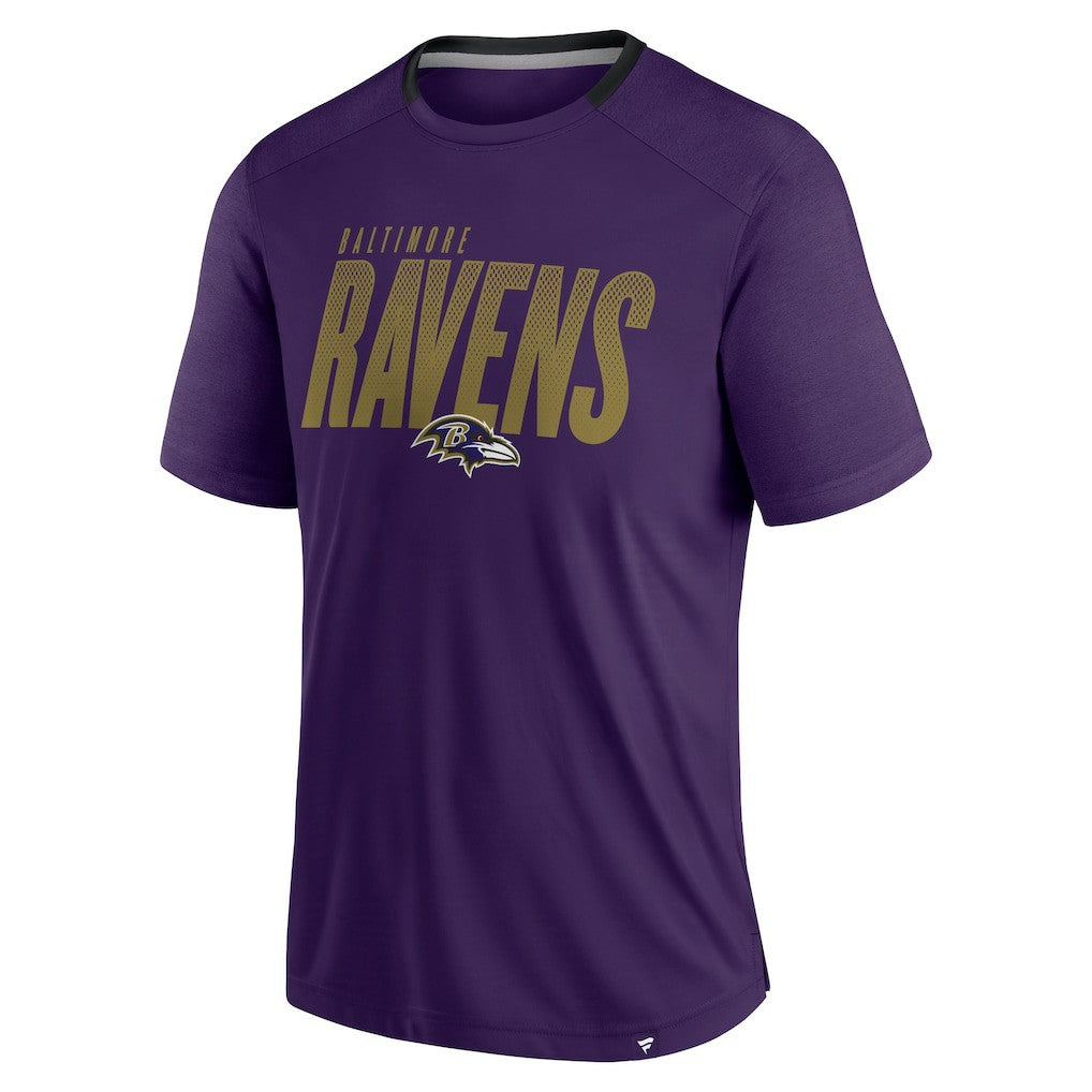 Baltimore Ravens Defender Fade Slant T-Shirt Purple - Fanatics