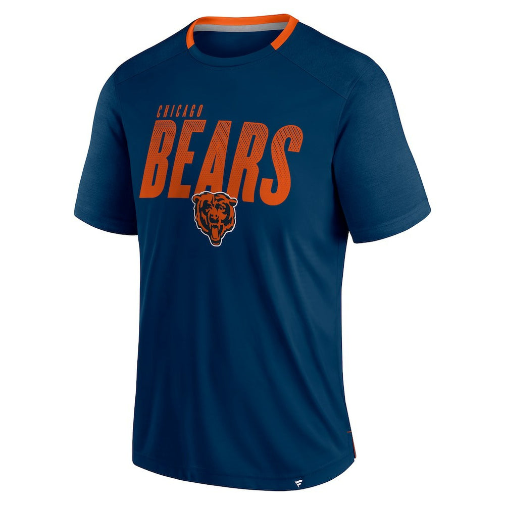 Chicago Bears Defender Fade Slant T-Shirt Navy - Fanatics