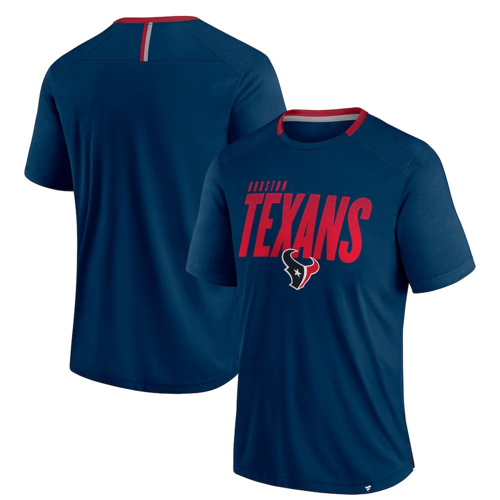 Houston Texans Defender Fade Slant T-Shirt Navy - Fanatics