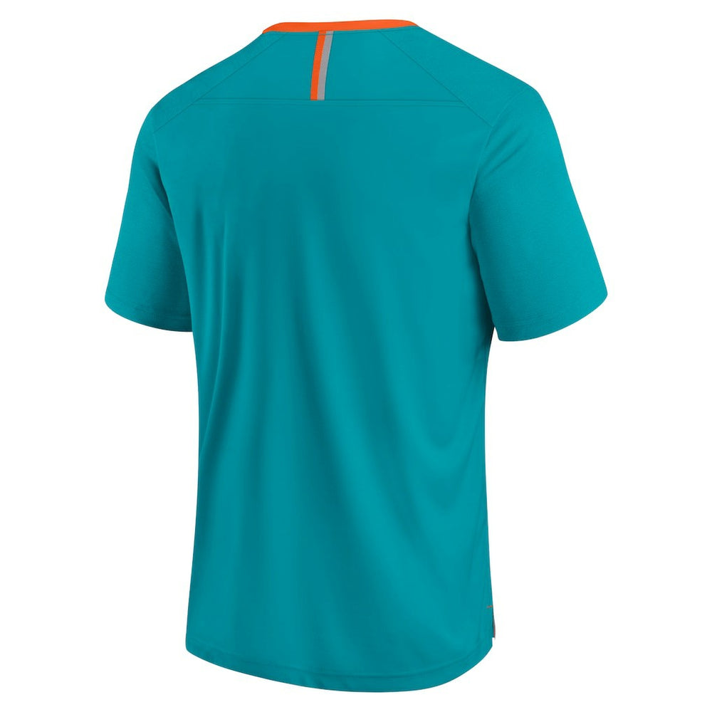 Miami Dolphins Defender Fade Slant T-Shirt Aqua - Fanatics