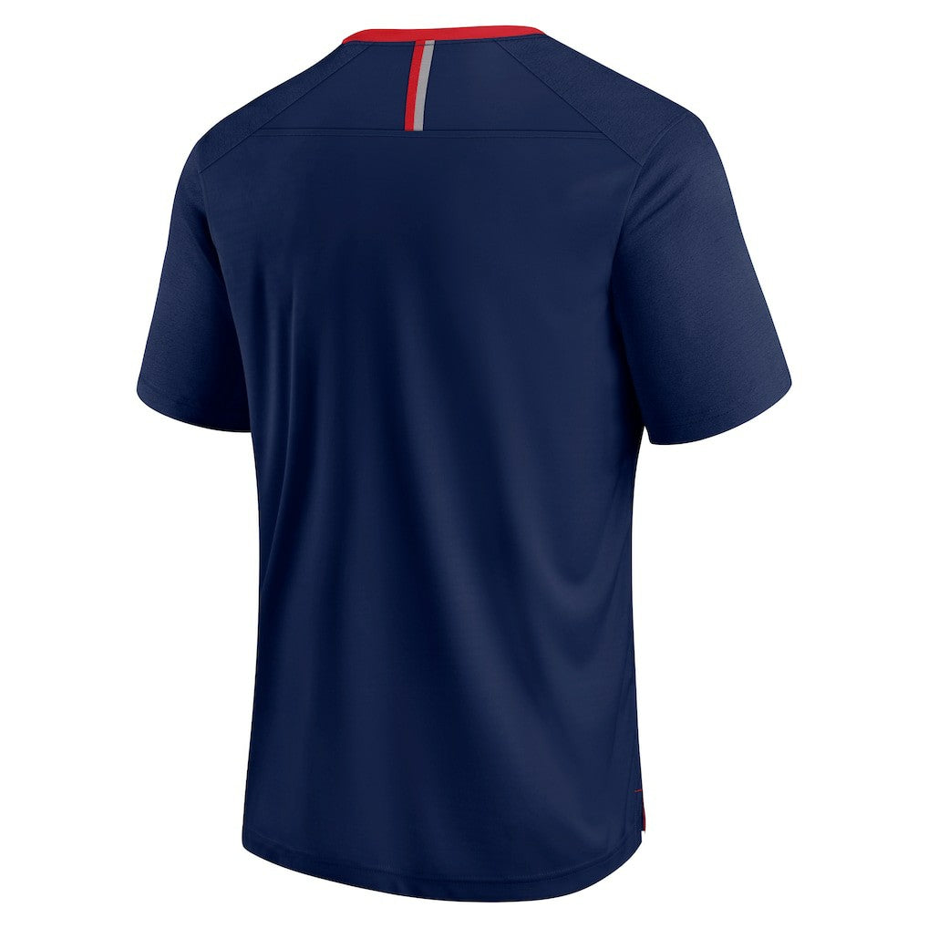New England Patriots Defender Fade Slant T-Shirt Navy - Fanatics