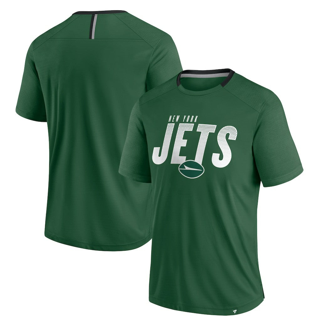 New York Jets Defender Fade Slant T-Shirt Green - Fanatics