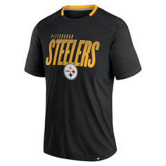 Pittsburgh Steelers Defender Fade Slant T-Shirt Black - Fanatics