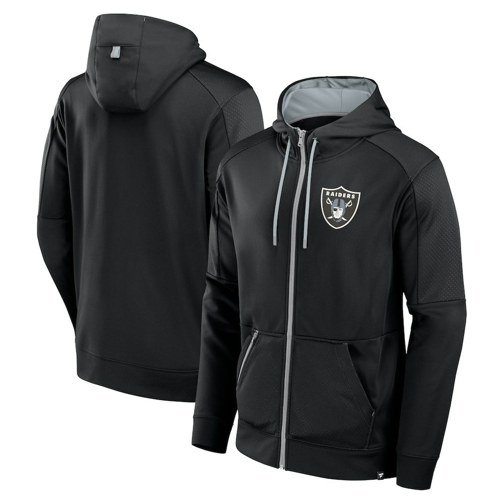 Las Vegas Raiders Defender Full-Zip Hoodie Black - Fanatics