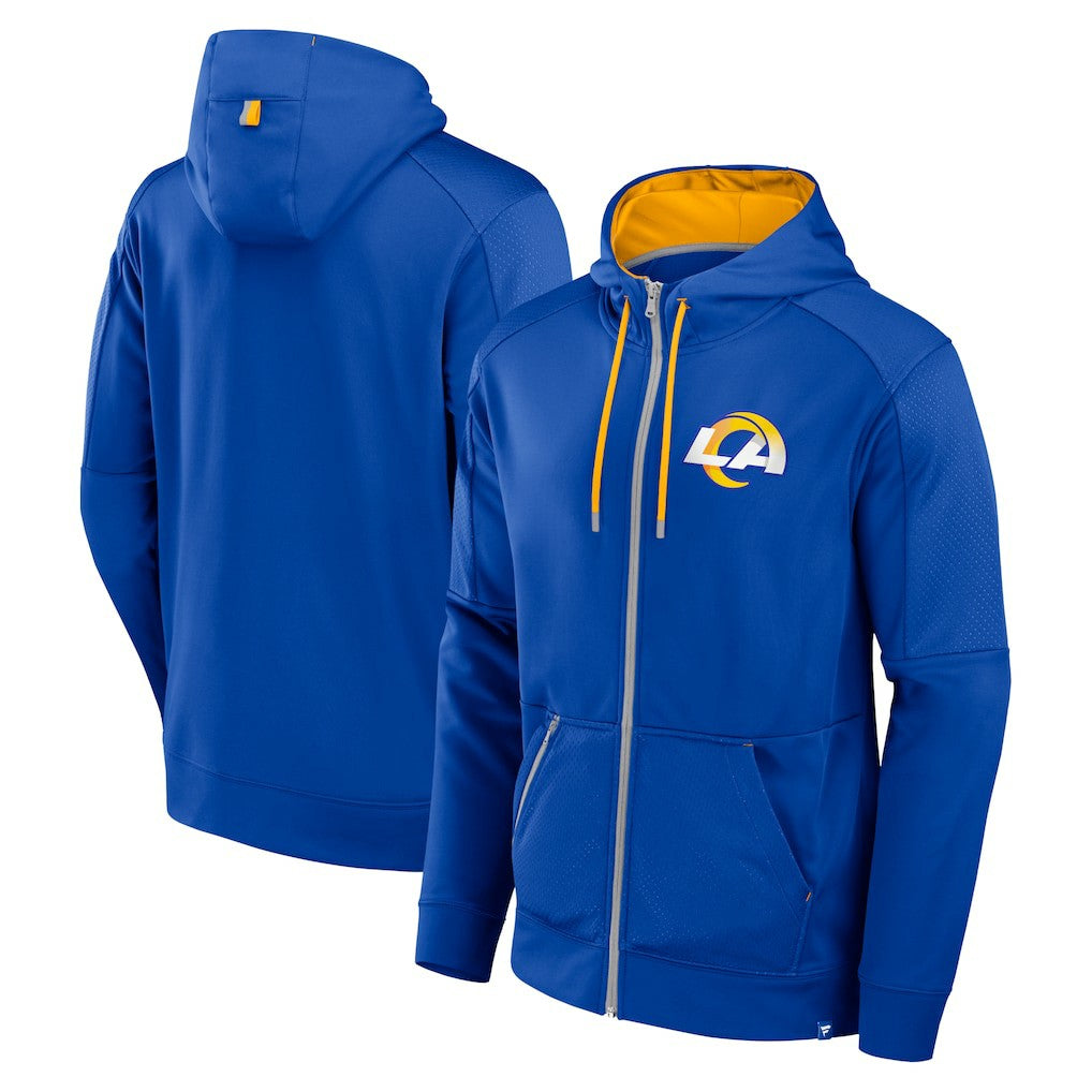 Los Angeles Rams Defender Full-Zip Hoodie Royal - Fanatics