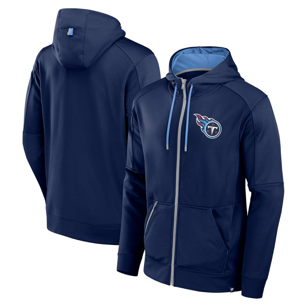 Tennessee Titans Defender Full-Zip Hoodie Navy - Fanatics