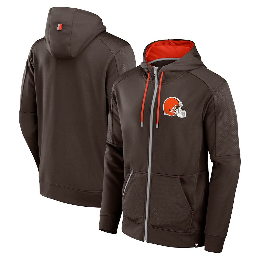 Cleveland Browns Defender Full-Zip Hoodie Brown - Fanatics