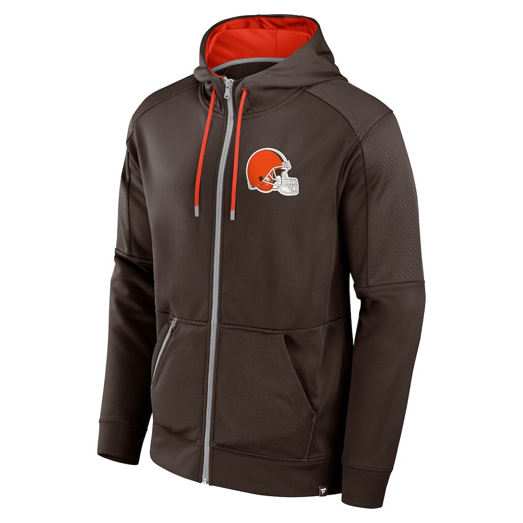 Cleveland Browns Defender Full-Zip Hoodie Brown - Fanatics